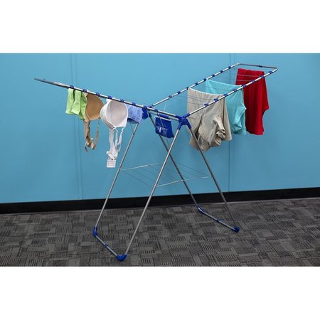 Home Basics Home Basics Folding Clothes Drying Rack with Zippered Laundry Bag ZOR96099